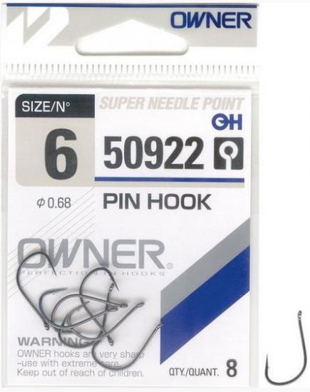 Háčky Owner Pin Hook 50922 vel.12 11ks/bal.